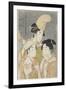 Asazuma-Bune, Fan-Seller, and Poetic Epithets, 1793-Kitagawa Utamaro-Framed Giclee Print