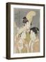 Asazuma-Bune, Fan-Seller, and Poetic Epithets, 1793-Kitagawa Utamaro-Framed Giclee Print