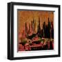 Asbstract City Perspective VI-Jean-François Dupuis-Framed Art Print