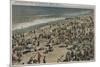 Asbury Park, NJ - Bathing Scene from Boardwalk-Lantern Press-Mounted Art Print