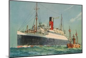 Ascania, Cunard White Star, 1920S-null-Mounted Giclee Print