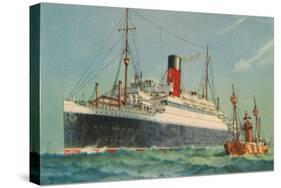 Ascania, Cunard White Star, 1920S-null-Stretched Canvas