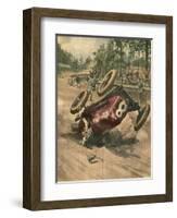 Ascari Killed-Alfredo Ortelli-Framed Art Print