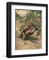 Ascari Killed-Alfredo Ortelli-Framed Art Print