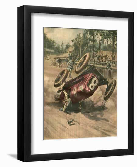 Ascari Killed-Alfredo Ortelli-Framed Art Print