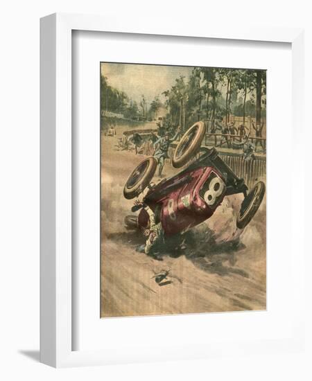 Ascari Killed-Alfredo Ortelli-Framed Art Print
