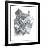 Ascending and Descending-M^ C^ Escher-Framed Art Print