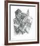 Ascending and Descending-M^ C^ Escher-Framed Art Print