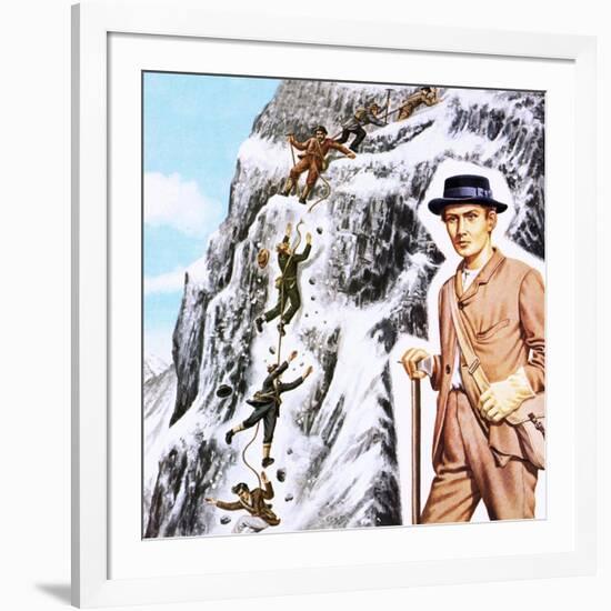 Ascending the Matterhorn in 1865: Success Followed by Disaster-John Keay-Framed Giclee Print