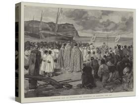 Ascension Day at Etretat, the Ceremony of Blessing the Sea-Oswaldo Tofani-Stretched Canvas