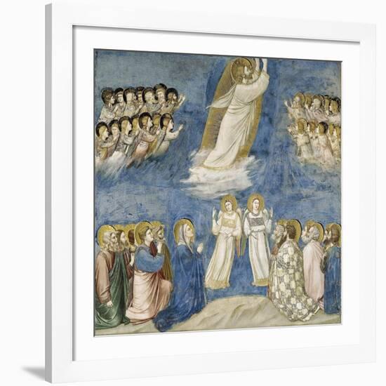 Ascension of Christ, Detail from Life and Passion of Christ, 1303-1305-null-Framed Giclee Print