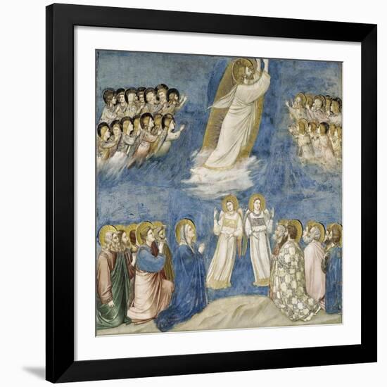 Ascension of Christ, Detail from Life and Passion of Christ, 1303-1305-null-Framed Giclee Print