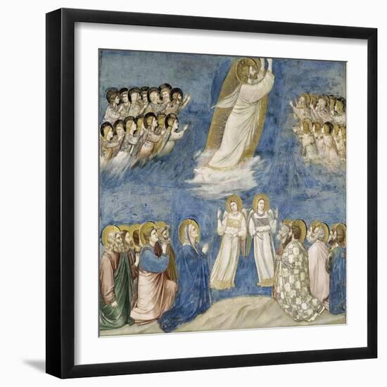 Ascension of Christ, Detail from Life and Passion of Christ, 1303-1305-null-Framed Giclee Print