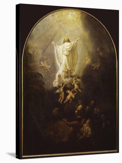 Ascension of Christ-Rembrandt van Rijn-Stretched Canvas