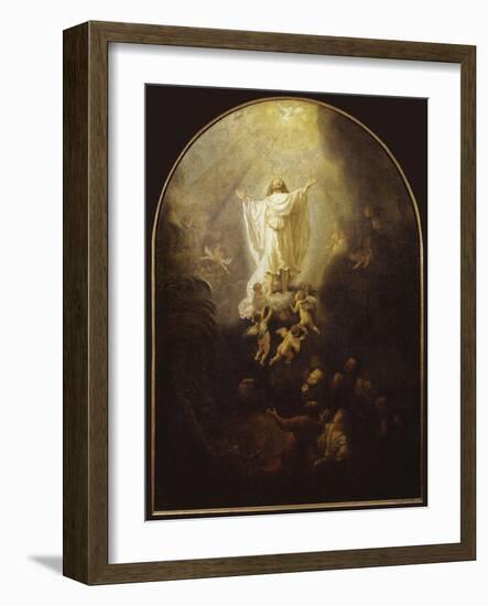 Ascension of Christ-Rembrandt van Rijn-Framed Giclee Print