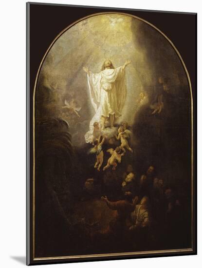 Ascension of Christ-Rembrandt van Rijn-Mounted Giclee Print