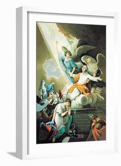 Ascension to Heaven-null-Framed Art Print