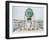 Ascent in Captive Hot Air Balloon Made by Pilatre De Rozier, Paris, October 1783-null-Framed Giclee Print