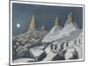 Ascent Mont Blanc-null-Mounted Art Print