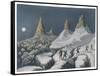 Ascent Mont Blanc-null-Framed Stretched Canvas