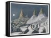 Ascent Mont Blanc-null-Framed Stretched Canvas