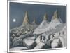 Ascent Mont Blanc-null-Mounted Art Print