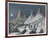 Ascent Mont Blanc-null-Framed Art Print