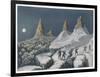 Ascent Mont Blanc-null-Framed Art Print