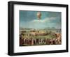 Ascent of a Balloon in the Presence of the Court of Charles IV, Ca. 1783-Antonio Carnicero-Framed Giclee Print