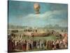 Ascent of a Balloon in the Presence of the Court of Charles IV, Ca. 1783-Antonio Carnicero-Stretched Canvas
