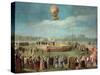 Ascent of a Balloon in the Presence of the Court of Charles IV, Ca. 1783-Antonio Carnicero-Stretched Canvas