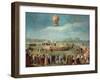 Ascent of a Balloon in the Presence of the Court of Charles IV, Ca. 1783-Antonio Carnicero-Framed Giclee Print