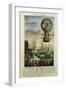 Ascent of a 'Mongolfiere' Hot Air Balloon at Calais in 1785-null-Framed Premium Giclee Print