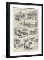 Ascent of Fujiyama, the Sacred Mountain of Japan-null-Framed Giclee Print