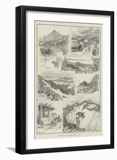 Ascent of Fujiyama, the Sacred Mountain of Japan-null-Framed Giclee Print