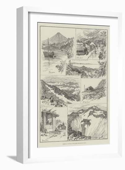 Ascent of Fujiyama, the Sacred Mountain of Japan-null-Framed Giclee Print