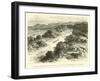 Ascent of Habaspampa, on the Road to the Pass in the Cordillera of Occobamba-Édouard Riou-Framed Giclee Print