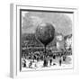 Ascent of Leon Montgolfier in Hot Air Balloon-null-Framed Photographic Print