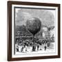 Ascent of Leon Montgolfier in Hot Air Balloon-null-Framed Photographic Print