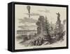 Ascent of M Poitevin's Balloon from Nantes-null-Framed Stretched Canvas