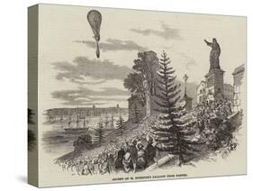 Ascent of M Poitevin's Balloon from Nantes-null-Stretched Canvas