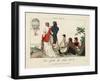 Ascent of Madame Garnerin, 28th March 1802, from 'Le Gout Du Jour' No. 8, C.1870-null-Framed Giclee Print