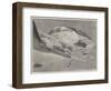 Ascent of Mont Blanc, M Bisson's Photographic Expedition Leaving the Station of the Grand Mulets-null-Framed Giclee Print