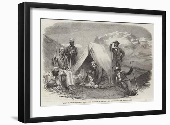 Ascent of Mont Blanc Without Guides, Night Encampment on the Snow-null-Framed Giclee Print