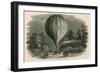 Ascent of Mr Green's Balloon on Wednesday Night; Vauxhall Gardens, London-null-Framed Giclee Print