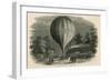 Ascent of Mr Green's Balloon on Wednesday Night; Vauxhall Gardens, London-null-Framed Giclee Print