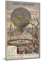 Ascent of the Balloon Le Flesselles, Lyon, France, 1784-null-Mounted Giclee Print