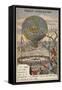 Ascent of the Balloon Le Flesselles, Lyon, France, 1784-null-Framed Stretched Canvas