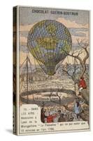 Ascent of the Balloon Le Flesselles, Lyon, France, 1784-null-Stretched Canvas
