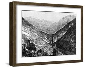 Ascent of the Cumbre, Chile, 1895-null-Framed Giclee Print